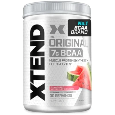 Image of XTEND Original BCAA Powder Watermelon Explosion 30 Servings 7g BCAAs Per Serving Sugar Free Branched Chain Amino Acids and Electrolytes for Post Workout Muscle Recovery Hydration