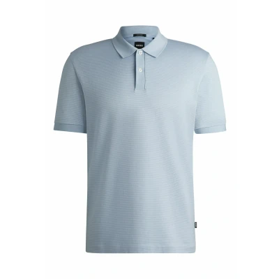 Image of BOSS Parlay Polo shirt Light blue, Men&#039;s, Size: Small, blue