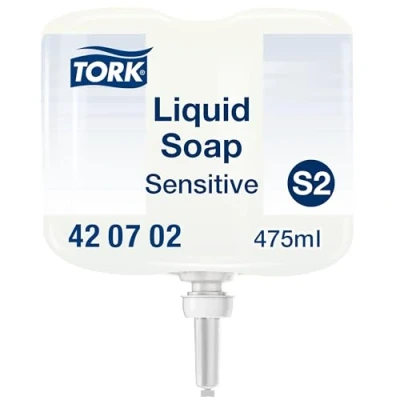Image of Tork Sensitive Mini Liquid Soap S2, Dermatologically Tested, 475ml, 420702