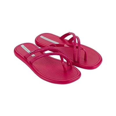 Image of Ipanema Women&#039;s MEU Sol Rasteira Ad Flip Flop, Dark Pink Green, 7 UK