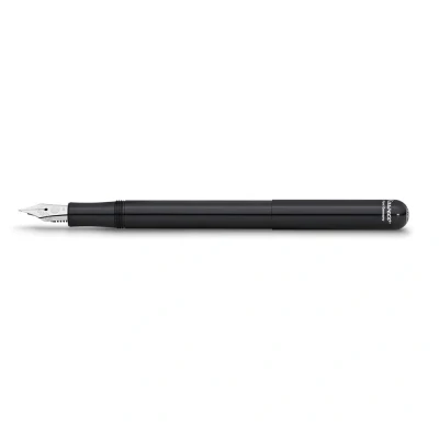 Image of Kaweco LILIPUT Fountain Pen Black I Premium Aluminium for Ink Cartridges Exclusive 12.5 cm Nib: F (Fine)