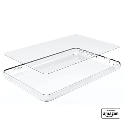 Image of All new Made for Amazon Transparent Case &amp; Glass Screen Protector Fire 7 tablet (2022 release)