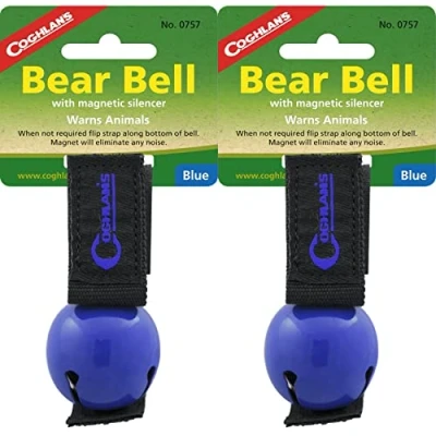 Image of Coghlan&#039;s Bear Bell with Magnetic Silencer Blue (6 Pack)