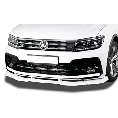 Image of RDX Front Spoiler VARIO X Tiguan 2016+ R Line Lip Splitter, black