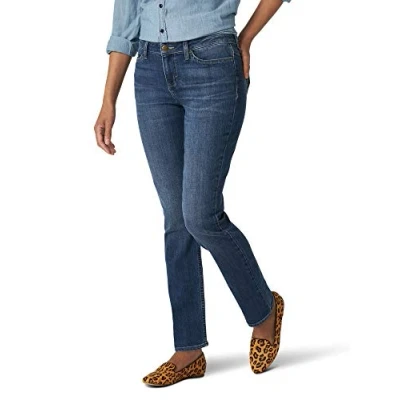 Image of Lee Women&#039;s Regular Fit Straight Leg Jean, Seattle, 18