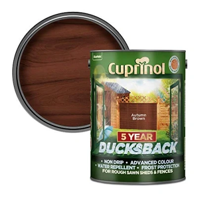 Image of Cuprinol Ducksback 5 Year Waterproof for Sheds and Fences, L Autumn Brown