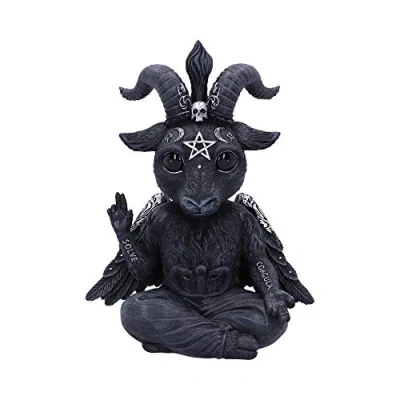 Image of Nemesis Now Cult Cuties Baphoboo 30cm (Large), Resin, Black, Baby Baphomet Figurine, Perfect For Any Macabre Collection, Cast in the Finest Expertly Hand Painted