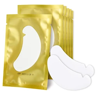 Image of 50Pairs Eyelash Extension Pads Under Eye Gel Lash Lint Patches for Extensions (Gold)