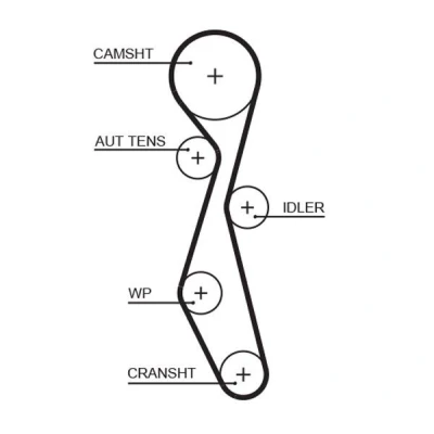 Image of MN982125 Timing Belt GATES FleetRunner Micro V Stretch Fit 5633XS 118 1124mm 25,4mm FORD: MONDEO 4, 4 Turnier, PEUGEOT: 508 I Saloon