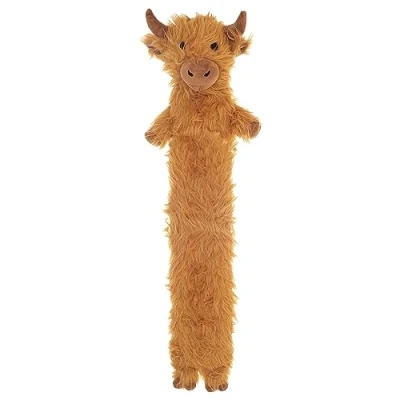 Image of Olivia Rocco Extra Long Hot Water Bottle with Super Soft Unicorn Pug Cover 72 cm Thermotherapy 2L Pure Natural Rubber Winter Gift, Highland Cow