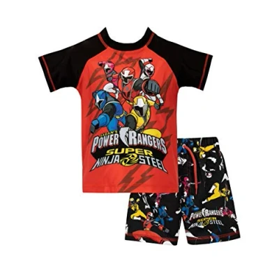 Image of Power Rangers Boys Swim Set Ninja Steel Red 9 10 Years
