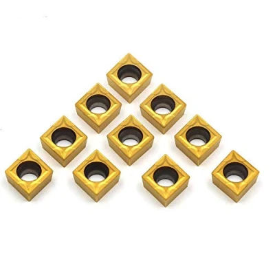 Image of OSCARBIDE Carbide Turning Inserts CCMT32.51（CCMT09T304）CCMT Insert Mutilayer Coated CNC Lathe for Tool Holder Replacement Insert, 10 Pieces