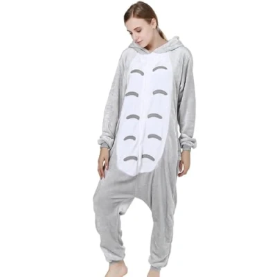 Image of NC Joystart Adult Onesie Animal Pajamas Unisex Carnival Halloween Cosplay Costume Sleepwear (Small, Totoro)