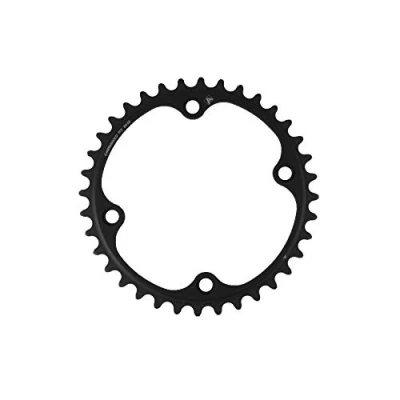 Image of Campagnolo Unisex&#039;s Super Record/Chorus 4 Arm 11 Speed Chainring, Black, 36T