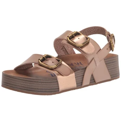Image of Blowfish Malibu Women&#039;s Munich Sandal, Seamushm/Rosgld Dyecut, 4 UK