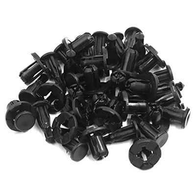 Image of sourcingmap 20Pcs Fit 10mm Hole Plastic Rivets Fastener Fender Bumper Push Clips