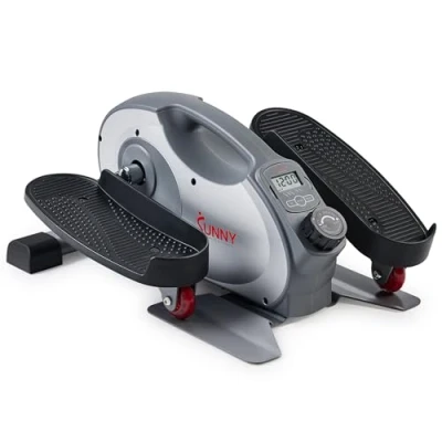 Image of Sunny Health &amp; Fitness Smart Portable Fully Assembled Magnetic Under Desk Elliptical Peddler, Foot Leg Pedal Exerciser SF E323017