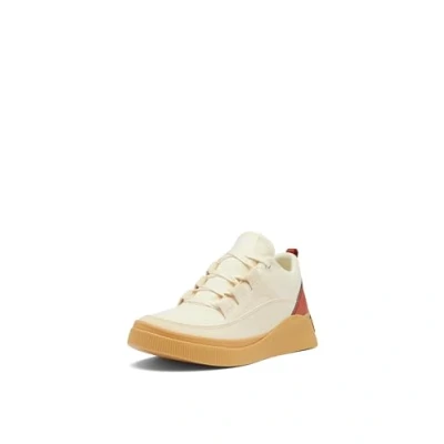 Image of Sorel Womens Out About 4 Low Waterproof Sneaker, Honey White Sanguine, 7 UK