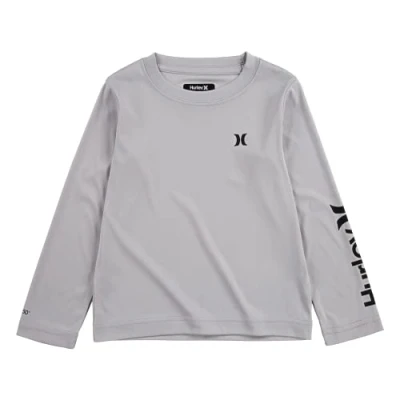 Image of Long sleeve lycra boy (4 to 7 years) Icon Heather UPF