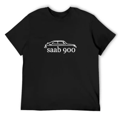 Image of Saab 900 98 Aero 9 5 3 T Shirt Black Unisex Mens Tees XXL