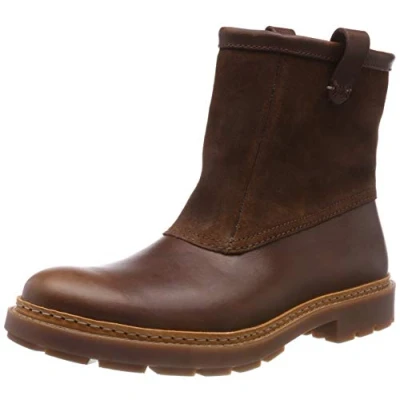 Image of Clarks Trace Top Mens Brown Boots Leather Size UK 7