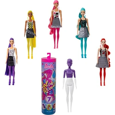 Image of Barbie GTR94 Color Reveal Block Doll