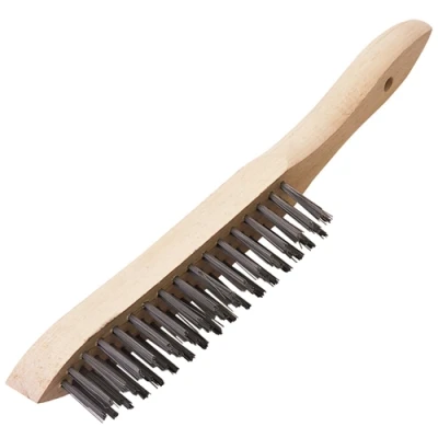 Image of Draper Heavy Duty 3 Row Wire Scratch Brush, 310mm