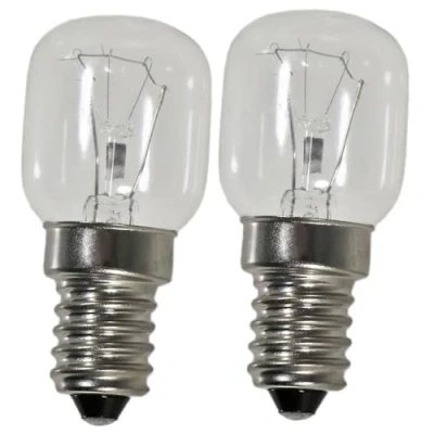 Image of SPARES2GO Light Bulb Lamp for Belling Oven Cooker (Pack of 2, 25w, SES, E14)
