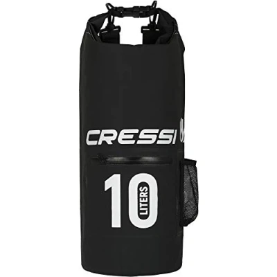 Image of Cressi Unisex Adult Waterproof Dry Premium Bag Black, 10 Litre