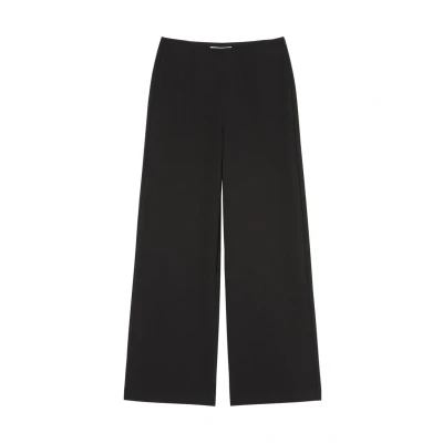 Image of Marc O&#039;Polo WIDE Fitted AT Waist WITH Darts Trousers, Women&#039;s, Size: 42, Black