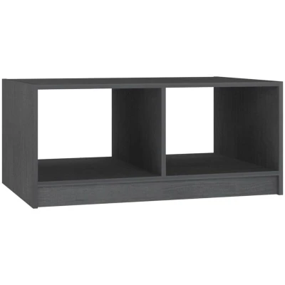 Image of vidaXL Coffee Table Grey 75x50x33.5 cm Solid Pinewood