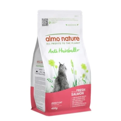 Image of Almo Nature Functional Anti Hairball Dry Cat Food with Fish, 400g