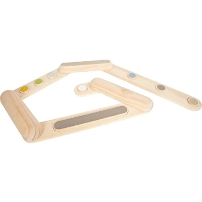 Image of small foot Balance Beams Adventure, Wooden Exercise Toy for Kids Aged 3+ Years, usable on Both Sides, Prod. 12241, Multicolored