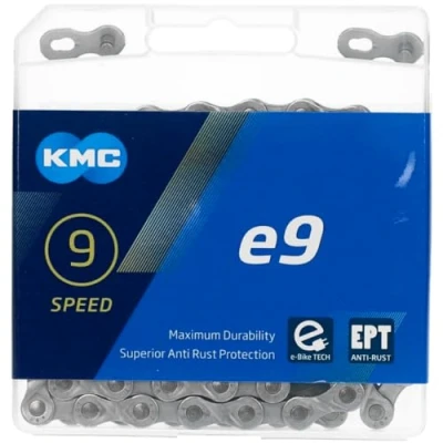 Image of Kmc Unisex E9 Ept Chain, Dark Silver, 136 Link UK