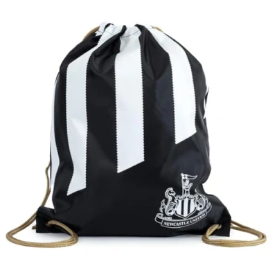 Image of Hy Pro Unisex&#039;s Newcastle Gym Sack Stripe, Black and White, One Size