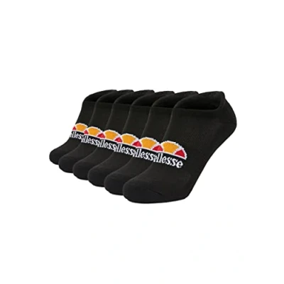 Image of Ellesse Reban Trainer Liner 6 PACK Unisex socks, Size: 12 14, Black