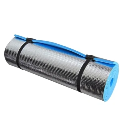 Image of Camping Mat Waterproof Eva Foam Insulated Sleeping Tent Roll Up Yoga Mattress (Insulated Blue 180x50x0.6cm)