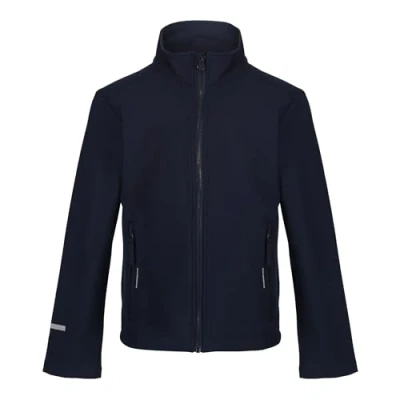 Image of Regatta Professional Boys Kids&#039; Ablaze 2 layer Softshell Jacket, Navy Navy, 34 EU