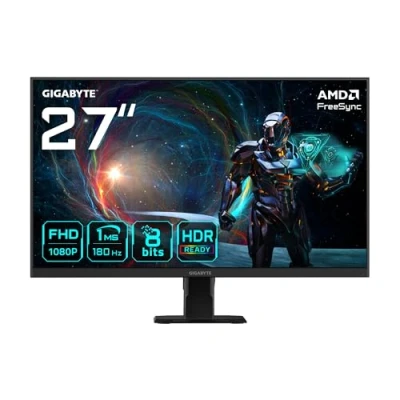 Image of GIGABYTE GS27FA Full HD 27&quot; IPS LCD Gaming Monitor Black, Black