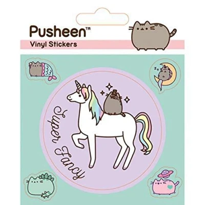 Image of Pusheen Mythical Vinyl Sticker, Multi Color, 10 x 12.5cm