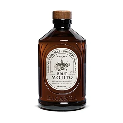 Image of BACANHA Organic and Raw Syrup Mojito For Cocktail, Water, Lemonade Iced Tea 400 ml