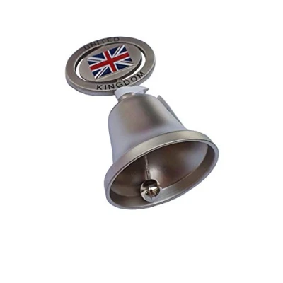 Image of Union Jack Bell Pewter Effect Metal Spin with Jack, Collectable Souvenir