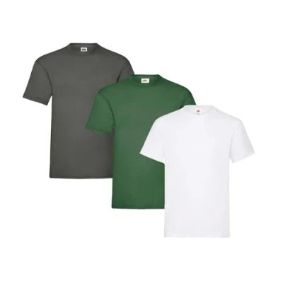 Image of Fruit of the Loom Men&#039;s T Shirt, Pack 3, XL