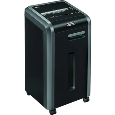 Image of Fellowes 24 Sheets Paper Shredder for Offices with 100% Jam Free Technology Powershred 225Ci Particle Cut P 4 Large 60 L Waste Bin