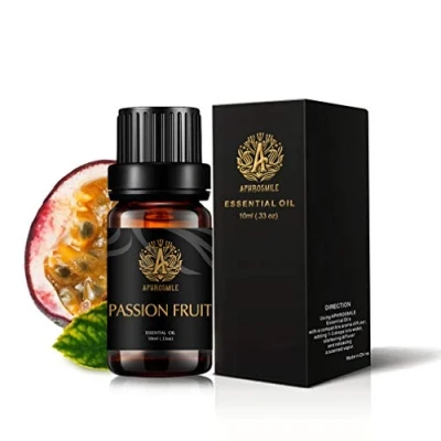 Image of Passion Fruit Essential Oil for Diffuser, Therapeutic Grade Scented Oil, 100% Pure Aromatherapy Fragrance Massage, Humidifier 0.33oz 10 ml