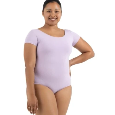 Image of Capezio Women&#039;s Classic Short Sleeve Leotard,Lavender,Medium