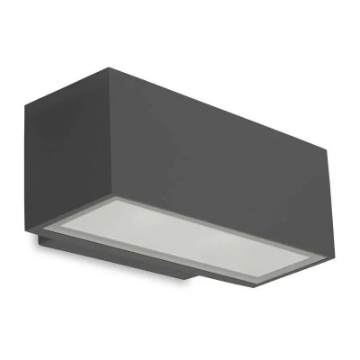 Image of Afrodita LED Light Outdoor Small Up / Down Wall Washer Urban grey IP65
