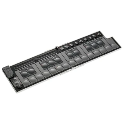 Image of Korg nanoKEY Fold Foldable 25 Key MIDI Keyboard Controller with USB C and TRS White