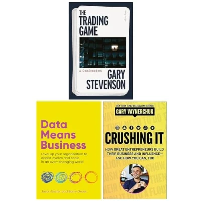 Image of The Trading Game A Confession [Hardcover], Data Means Business &amp; Crushing It! 3 Books Collection Set