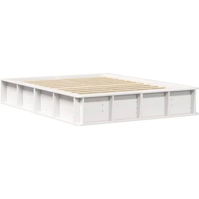 Image of Vidaxl with Storage White 120 x 190 cm Wood